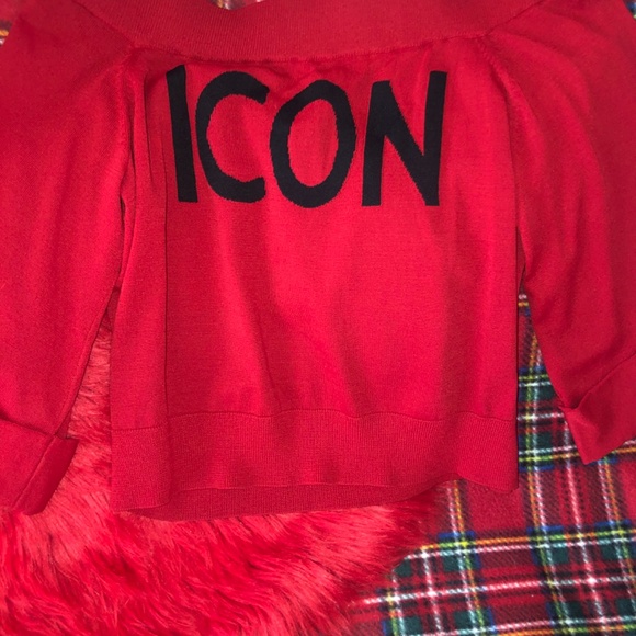 Like New New York & Company Gabrielle Union red ICON top - Picture 3 of 4